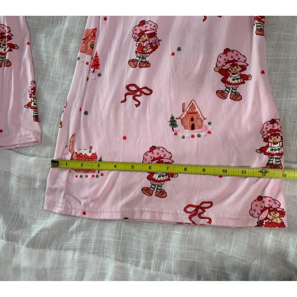 Strawberry Shortcake Pajama Set Sleepwear Lounge Coquette Y2K Retro Cozy - Picture 5 of 5